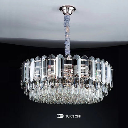Luxury Smoke Gray K9 Crystal Chandeliers for Dining Room/Living Room-Nobipets