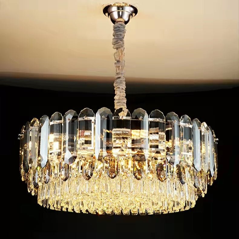 Luxury Smoke Gray K9 Crystal Chandeliers for Dining Room/Living Room-Nobipets