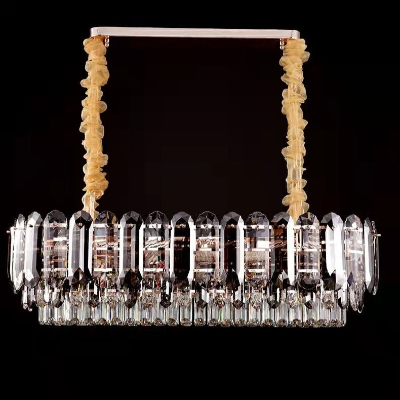 Luxury Smoke Gray K9 Crystal Chandeliers for Dining Room/Living Room-Nobipets