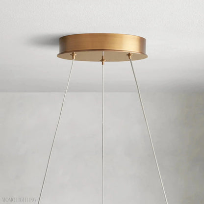Lyla 2-Tiered Halo Chandelier-Nobipets