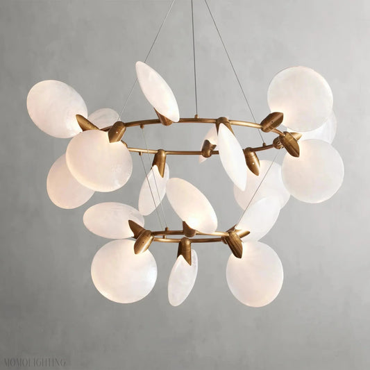 Lyla 2-Tiered Halo Chandelier-Nobipets