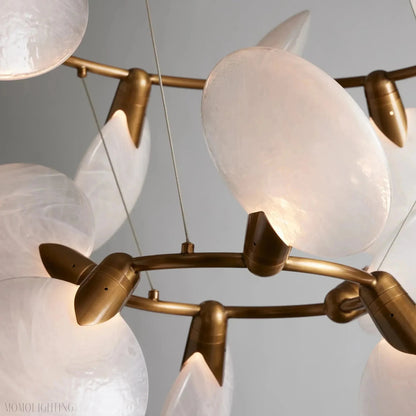 Lyla 2-Tiered Halo Chandelier-Nobipets