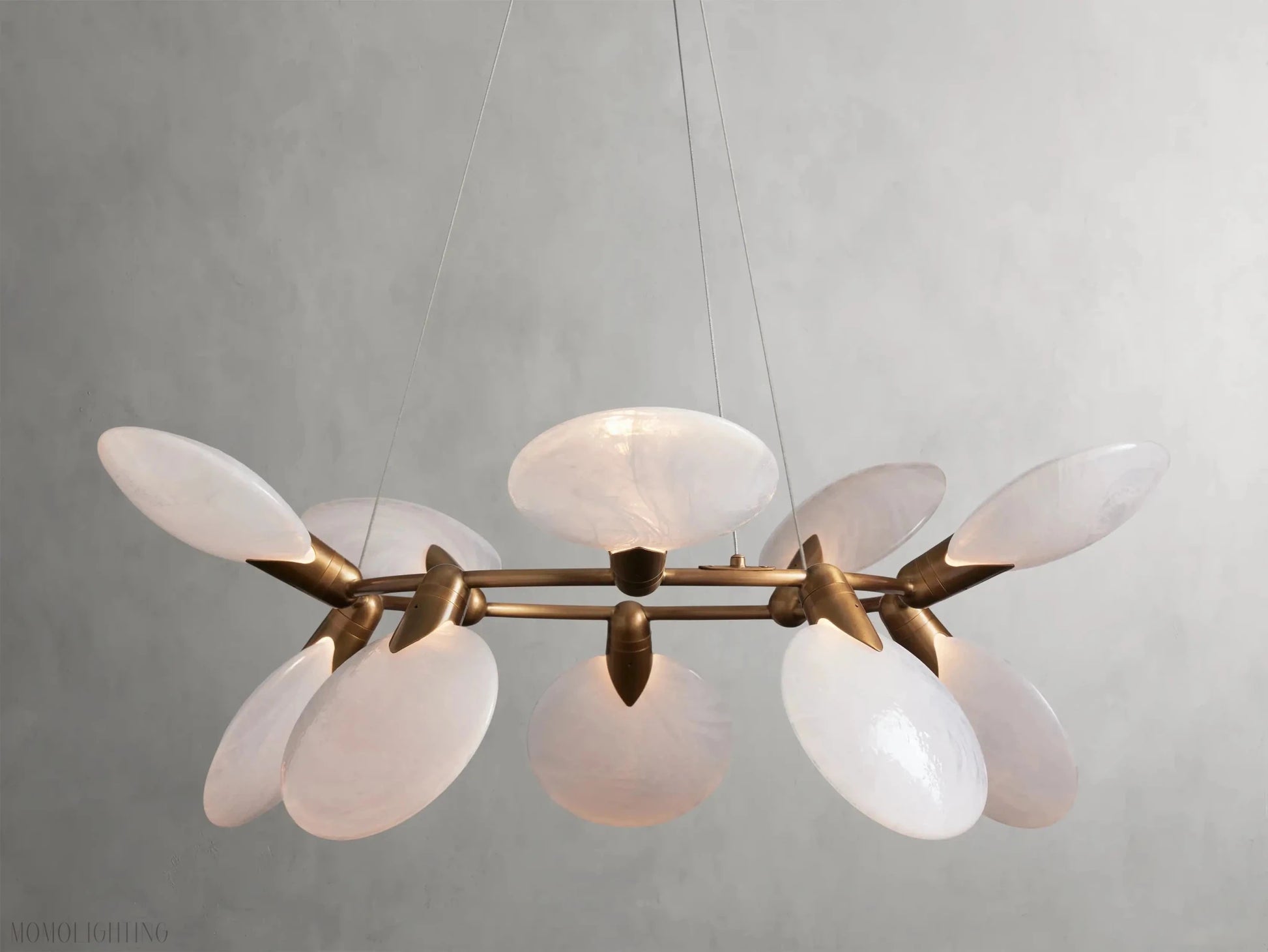 Lyla Halo Chandelier-Nobipets