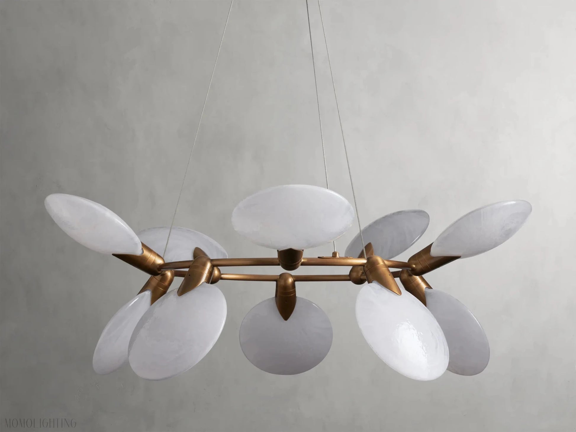 Lyla Halo Chandelier-Nobipets