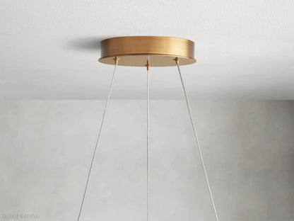 Lyla Halo Chandelier-Nobipets