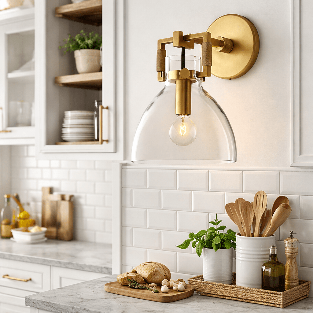 Machinise Glass Cloche Sconce