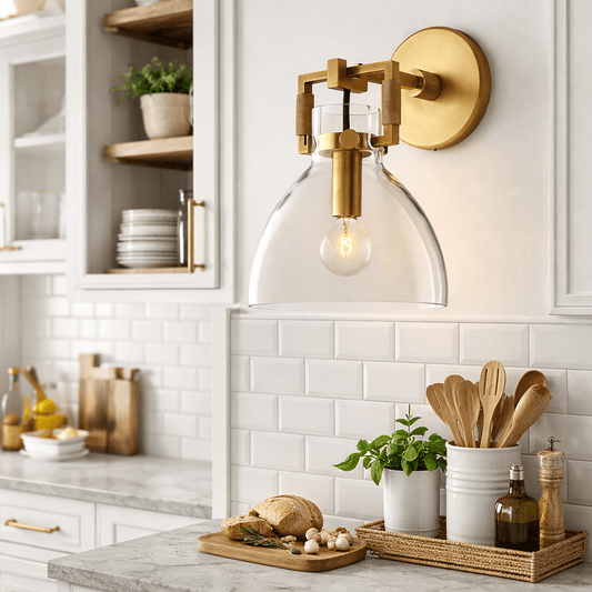 Machinise Glass Cloche Sconce