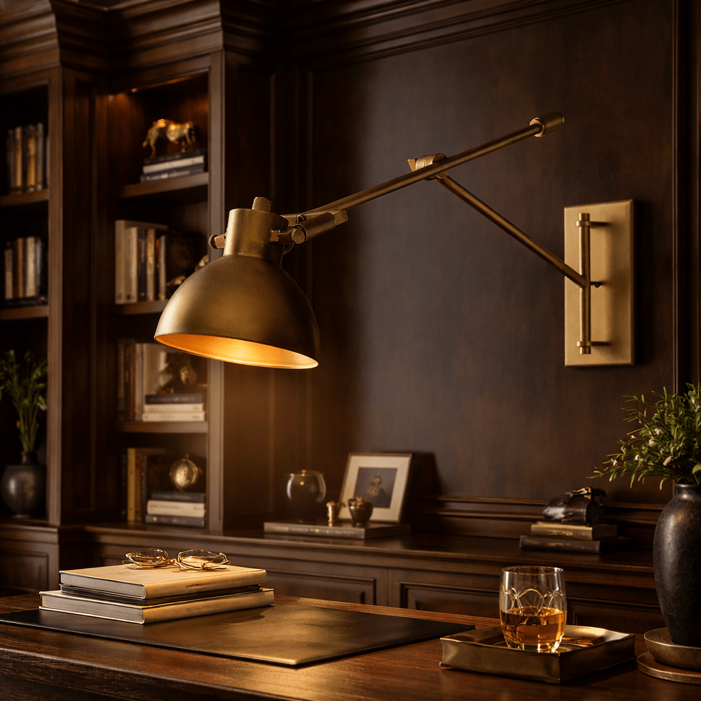 Machinise Swing-Arm Task Sconce