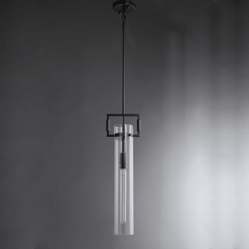 Machnist Modern Glass Cylinder Pendant Light for Dining & Kitchen