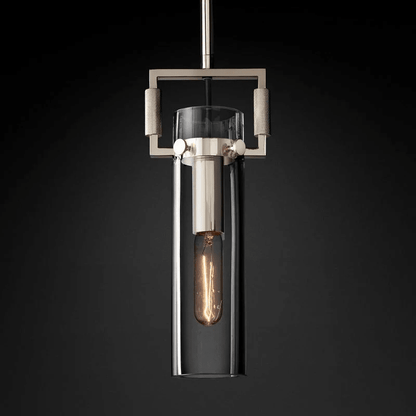 Machnist Modern Glass Cylinder Pendant Light for Dining & Kitchen
