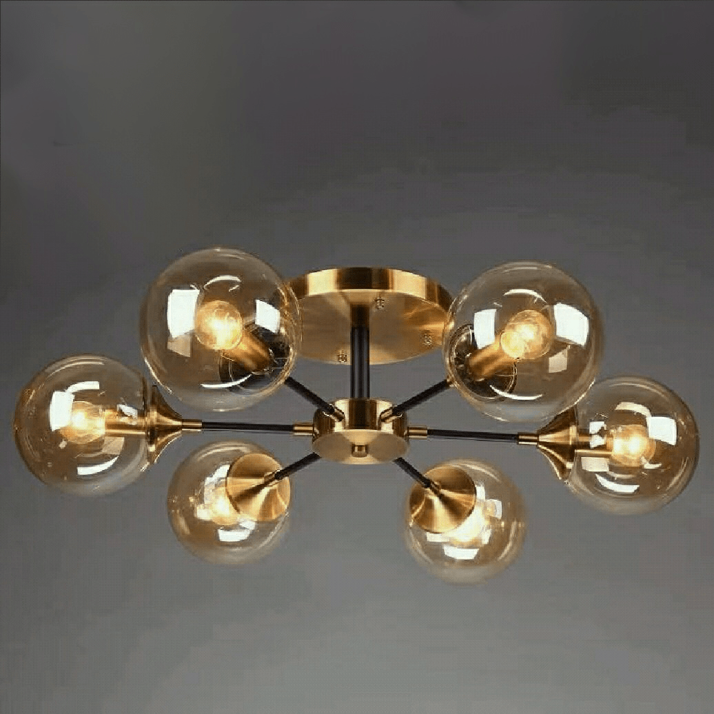 Magic Bean Molecular Chandelier Living Room Ceiling Light Modern Glass Ball Lamp-Nobipets