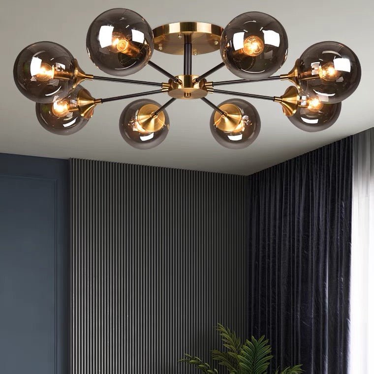 Magic Bean Molecular Chandelier Living Room Ceiling Light Modern Glass Ball Lamp-Nobipets