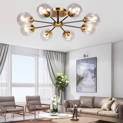 Magic Bean Molecular Chandelier Living Room Ceiling Light Modern Glass Ball Lamp-Nobipets