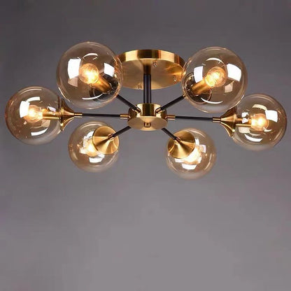 Magic Bean Molecular Chandelier Living Room Ceiling Light Modern Glass Ball Lamp-Nobipets