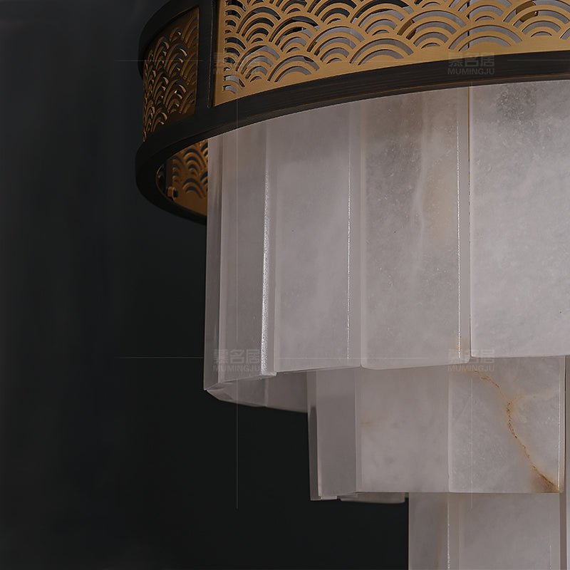 Marble Lorry Multi-layer Classic Chandelier-Nobipets