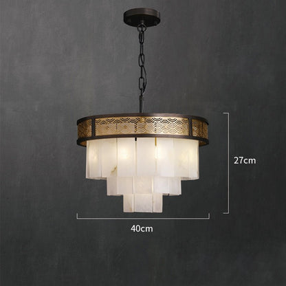 Marble Lorry Multi-layer Classic Chandelier-Nobipets