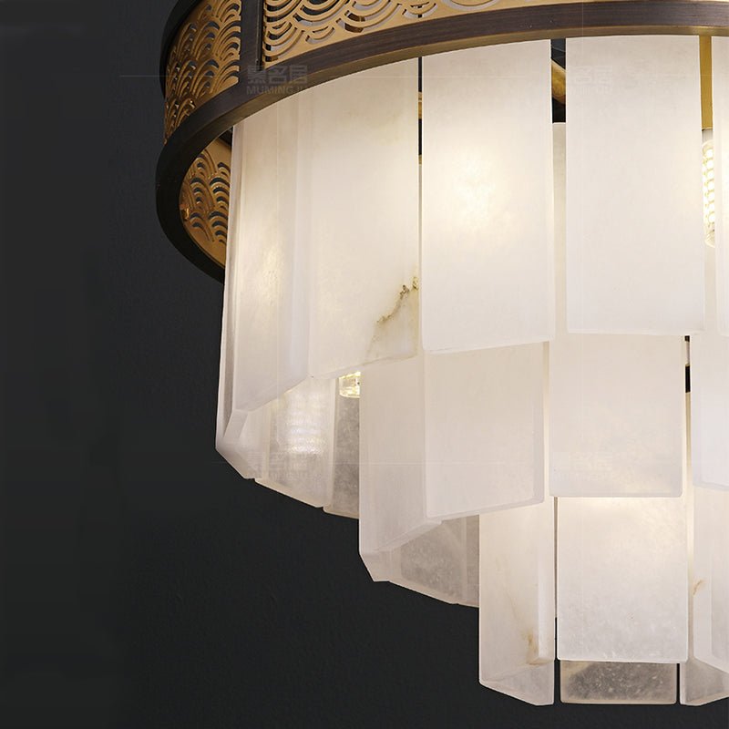Marble Lorry Multi-layer Classic Chandelier-Nobipets