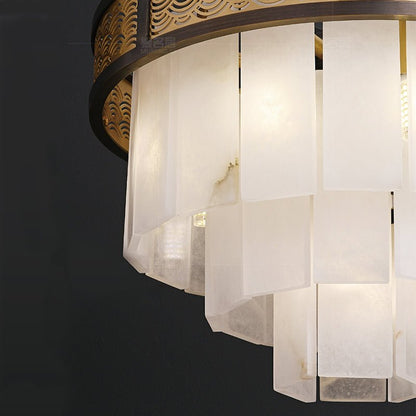 Marble Lorry Multi-layer Classic Chandelier-Nobipets