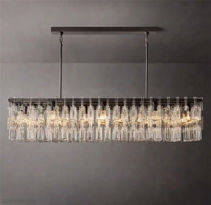 Marigan K9 Crystal Rectangular Chandelier 60"-Nobipets