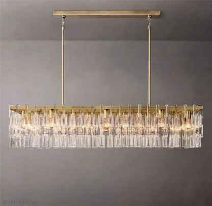Marigan K9 Crystal Rectangular Chandelier 60"-Nobipets