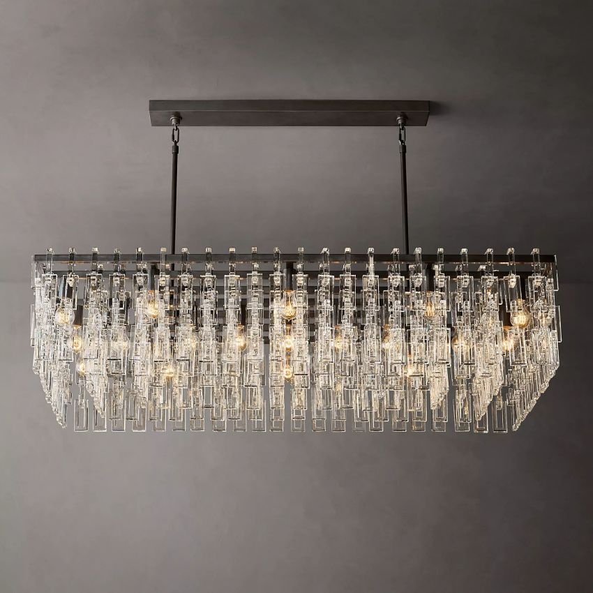 Marigan Rectangle Chandelier-Nobipets