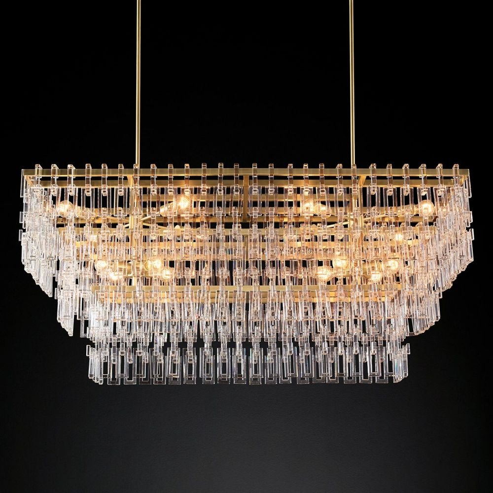 Marigan Rectangle Chandelier-Nobipets