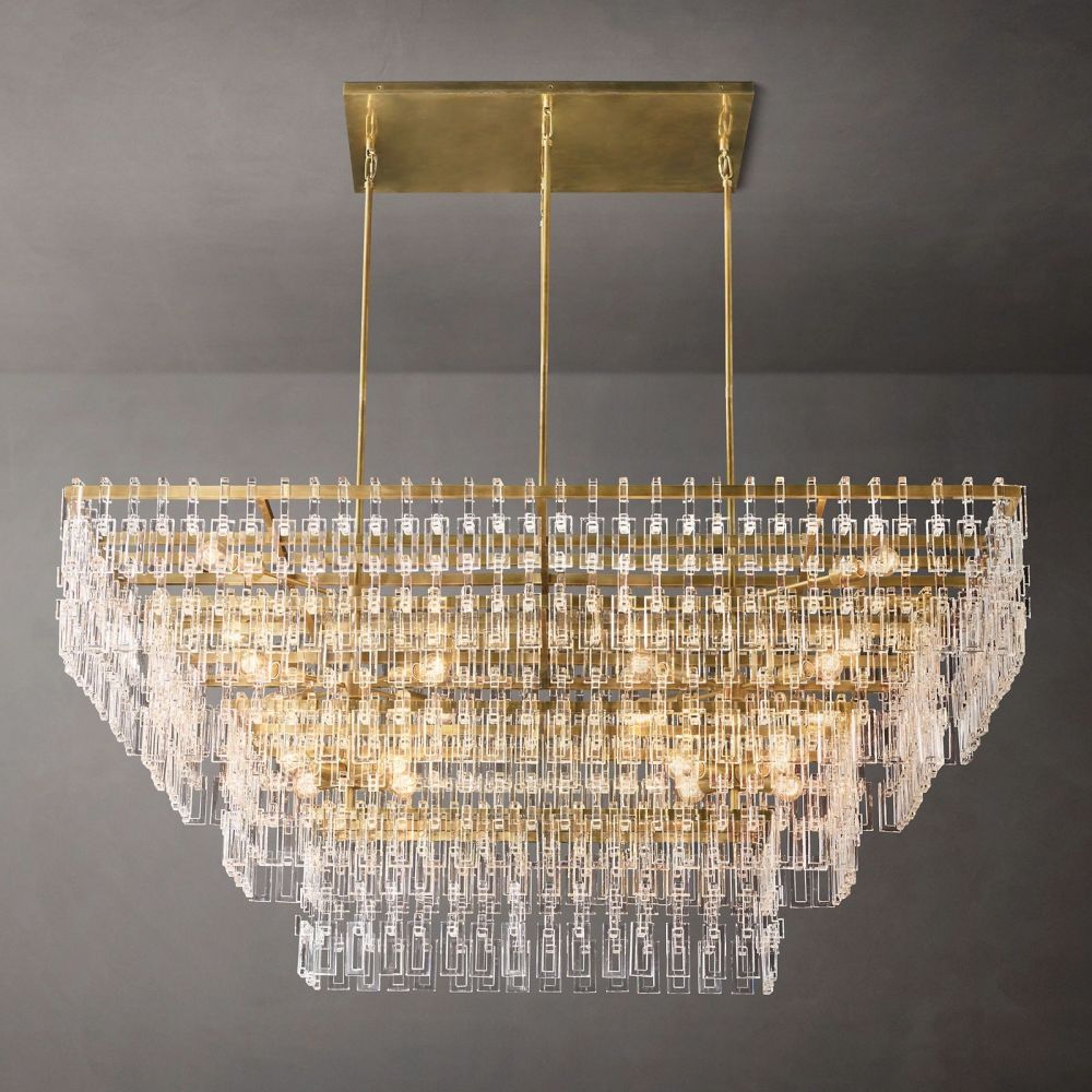 Marigan Rectangle Chandelier-Nobipets