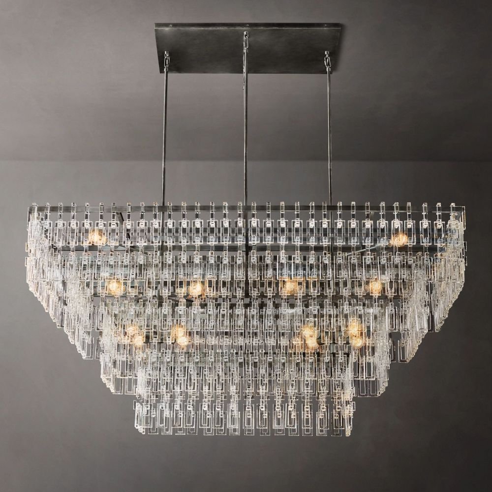 Marigan Rectangle Chandelier-Nobipets