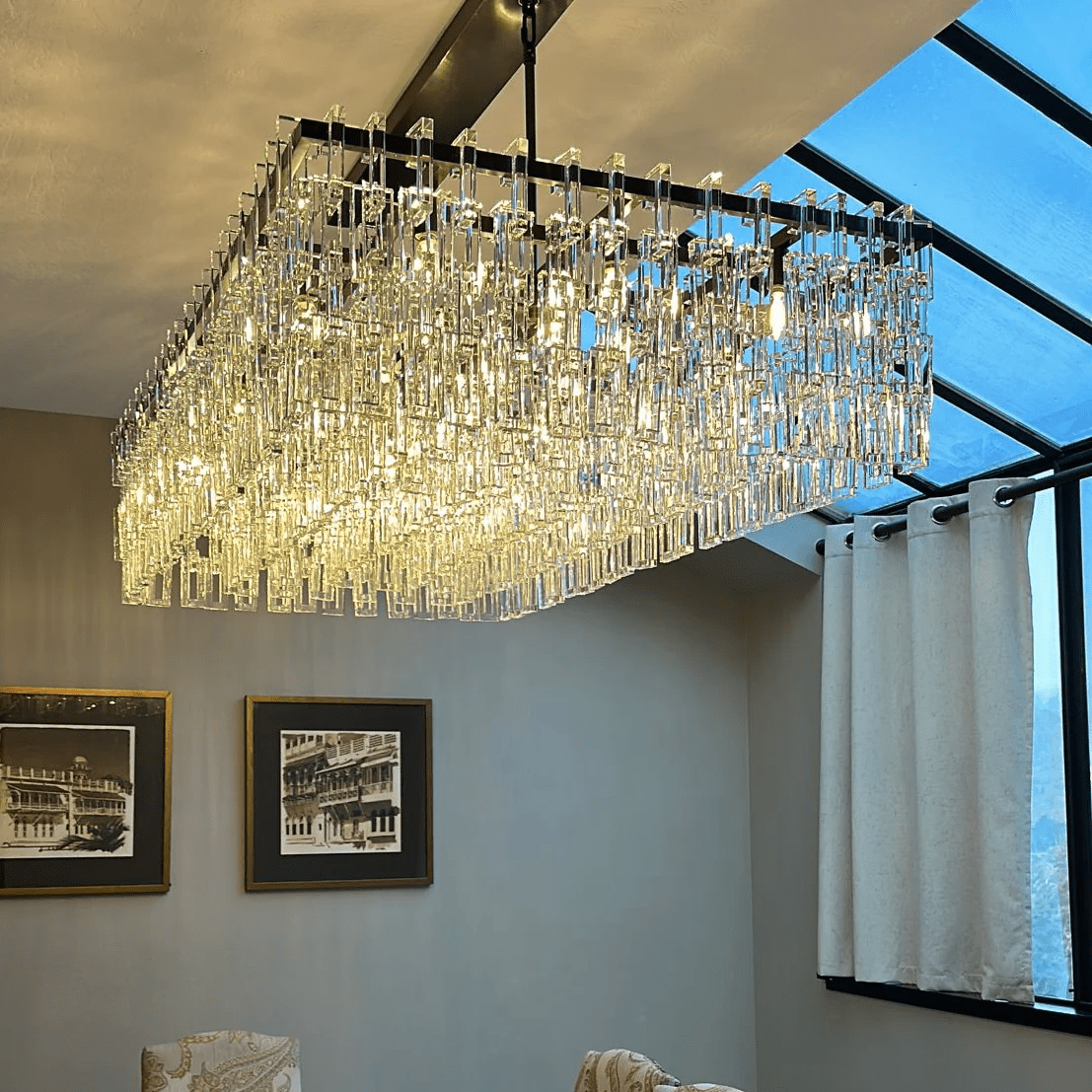 Marigan Rectangle Chandelier-Nobipets