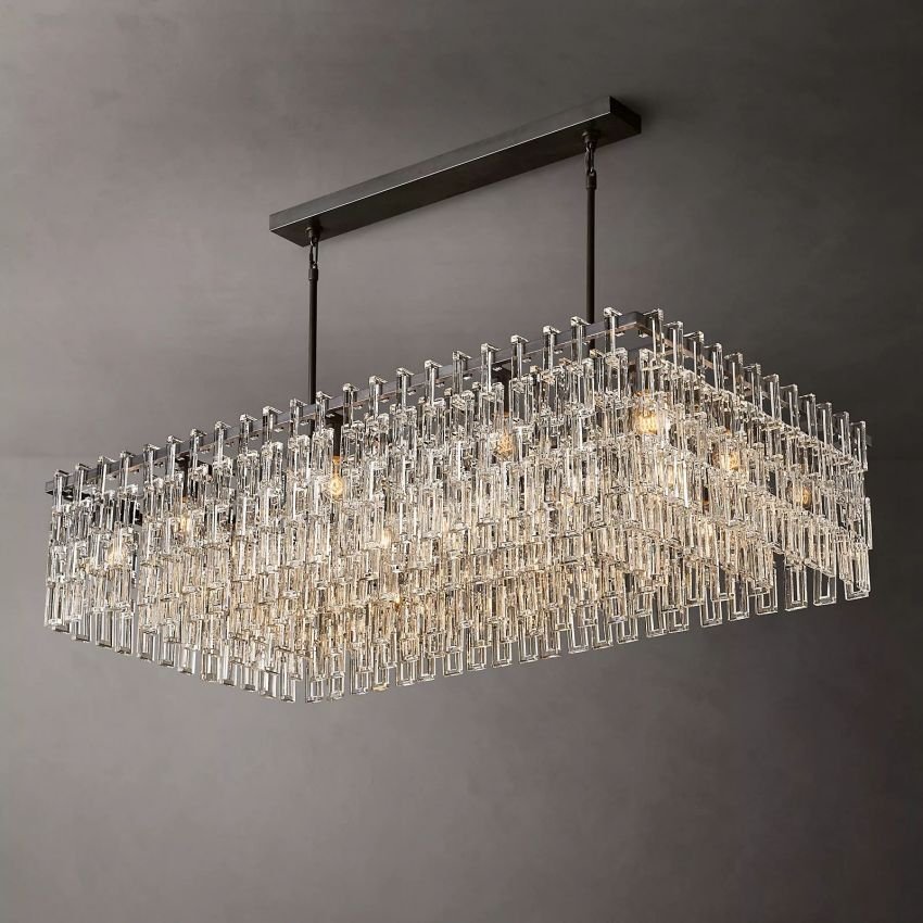 Marigan Rectangle Chandelier-Nobipets
