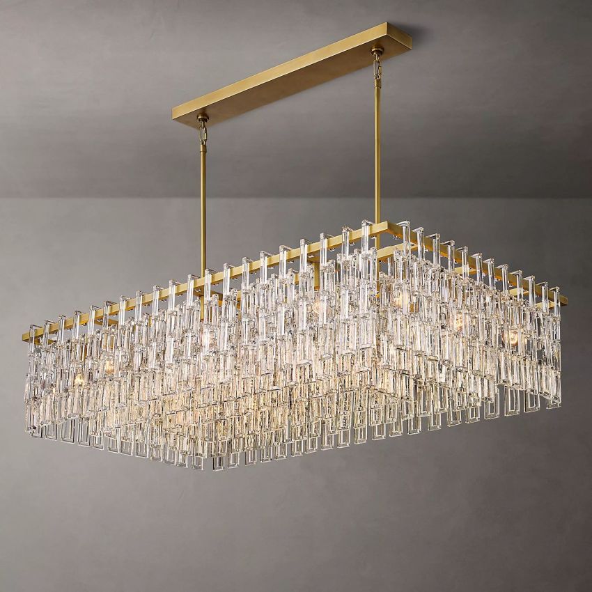 Marigan Rectangle Chandelier-Nobipets