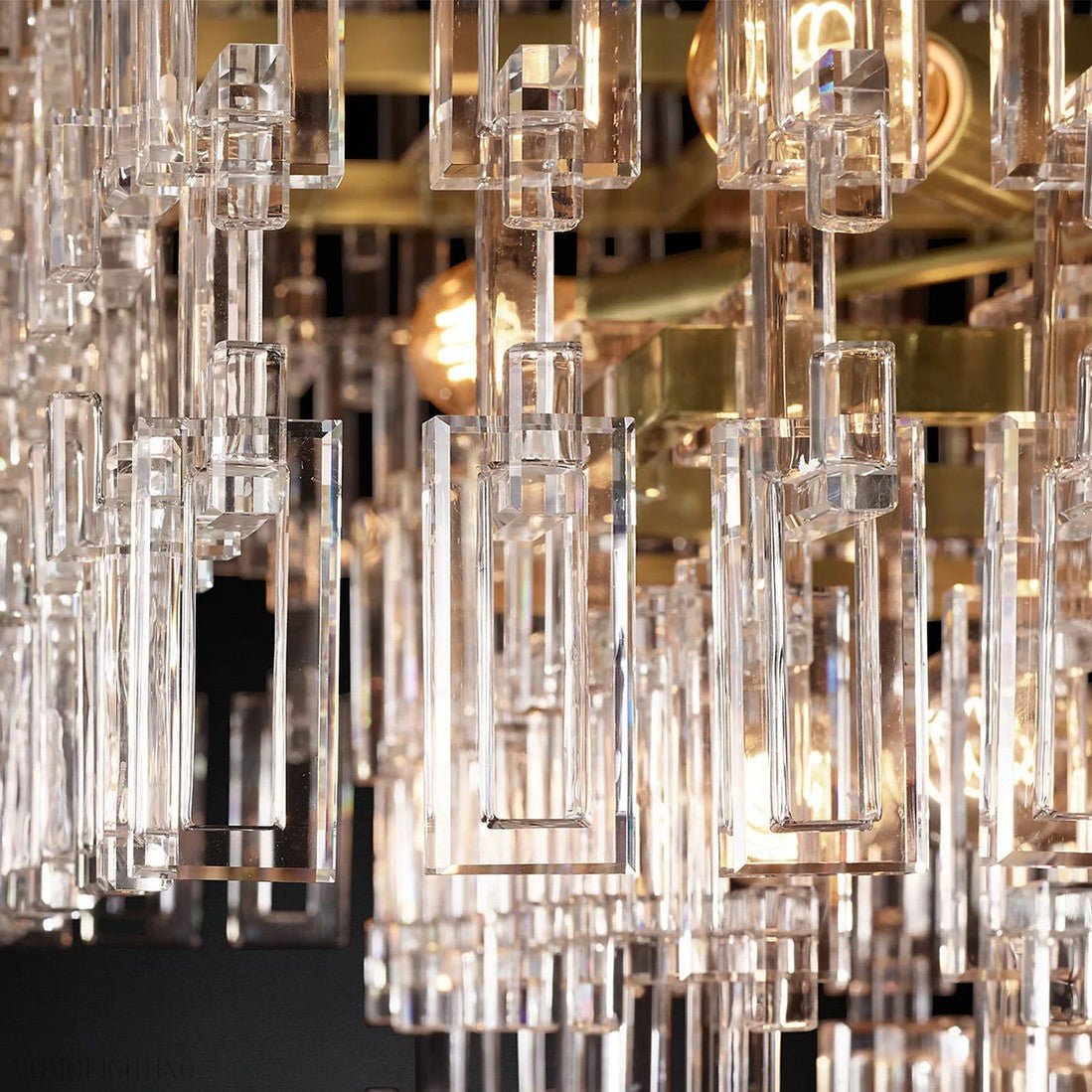 Marigan Tier K9 Crystal Rectangle Chandelier-Nobipets