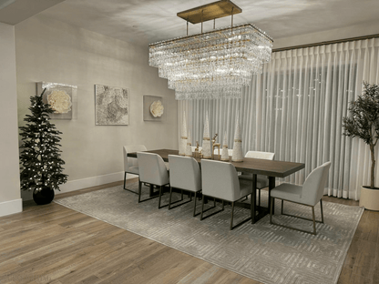 Marigan Tier K9 Crystal Rectangle Chandelier-Nobipets