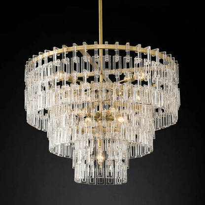Marigan Tier K9 Crystal Round Chandelier-Nobipets