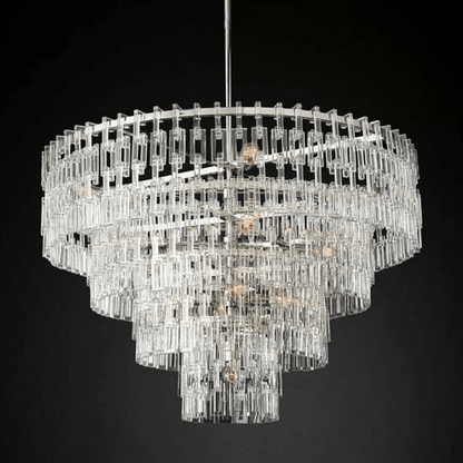 Marigan Tier K9 Crystal Round Chandelier-Nobipets