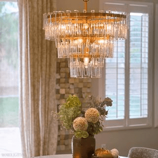 Marigan Tier K9 Crystal Round Chandelier-Nobipets