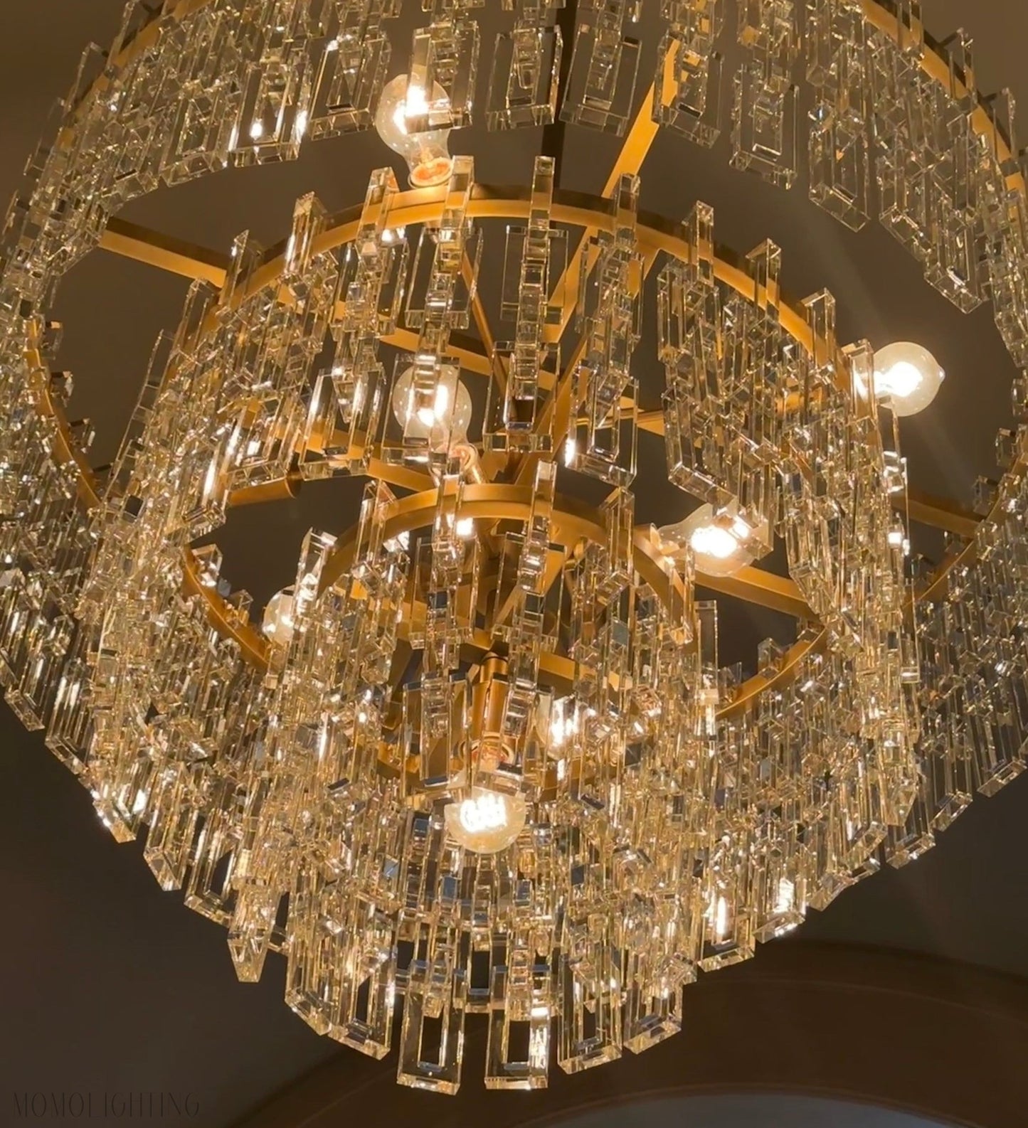 Marigan Tier K9 Crystal Round Chandelier-Nobipets