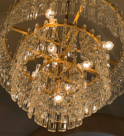 Marigan Tier K9 Crystal Round Chandelier-Nobipets