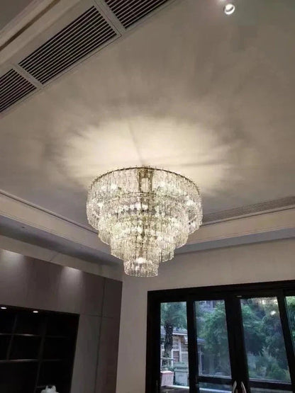 Marigan Tier K9 Crystal Round Chandelier-Nobipets