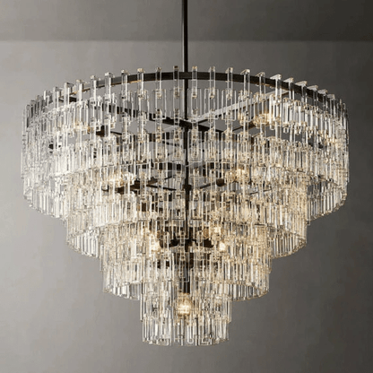 Marigan Tier K9 Crystal Round Chandelier-Nobipets