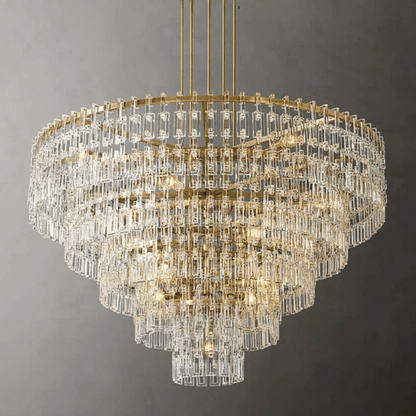 Marigan Tier K9 Crystal Round Chandelier-Nobipets