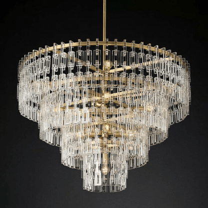 Marigan Tier K9 Crystal Round Chandelier-Nobipets
