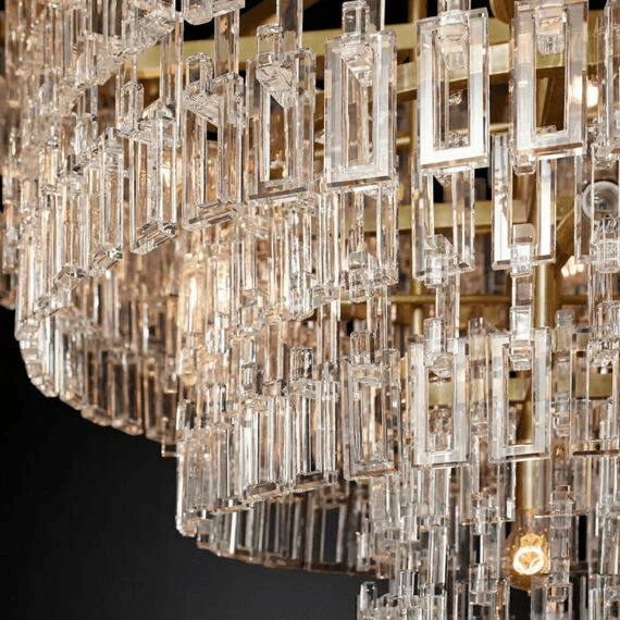 Marigan Tier K9 Crystal Round Chandelier-Nobipets
