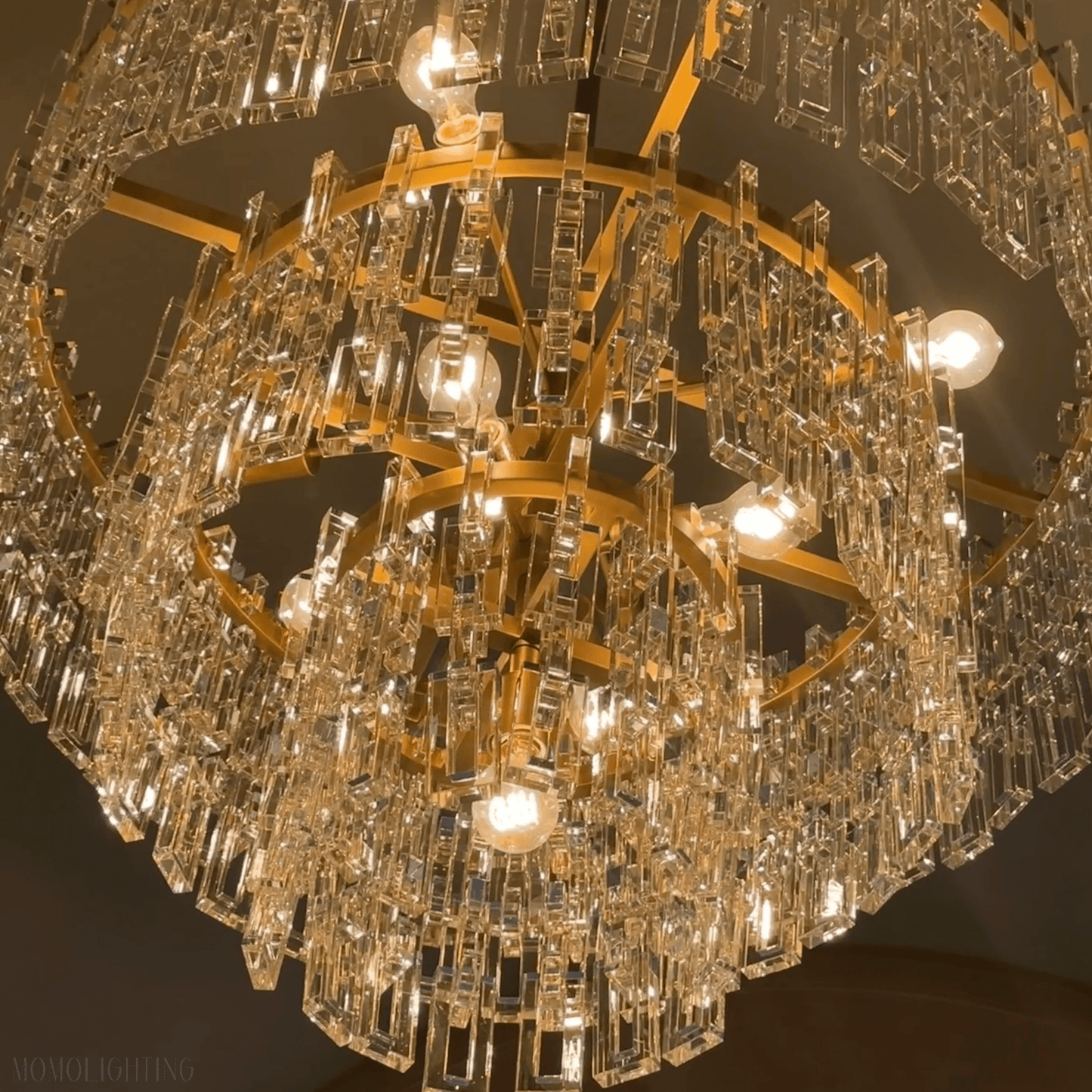 Marigan Tier K9 Crystal Round Chandelier-Nobipets