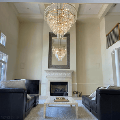 Marigan Tier K9 Crystal Round Chandelier-Nobipets