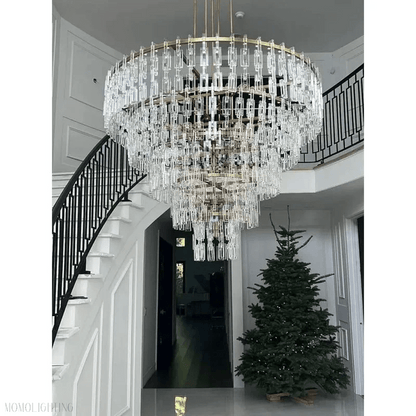 Marigan Tier K9 Crystal Round Chandelier-Nobipets