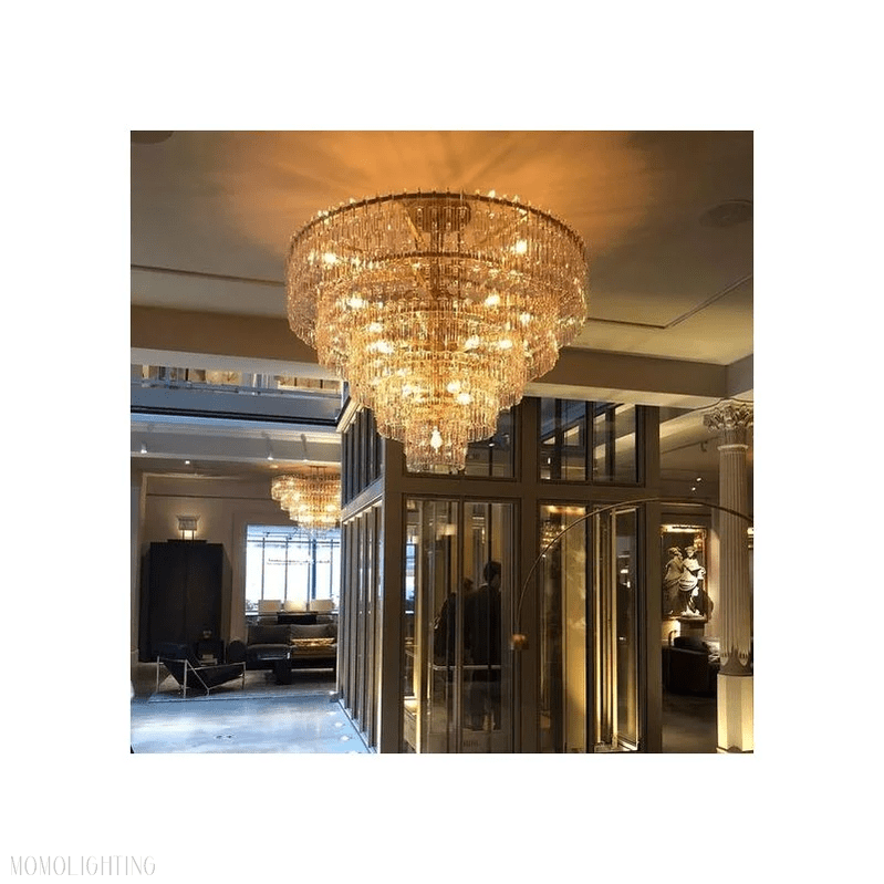 Marigan Tier K9 Crystal Round Chandelier-Nobipets