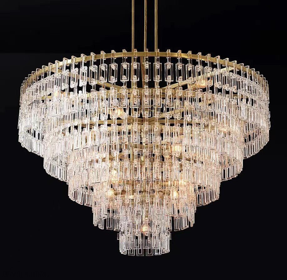 Marigan Tier K9 Crystal Round Chandelier(customize 32”）-Nobipets