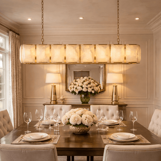 Marlow Calcite Rectangular Chandelier