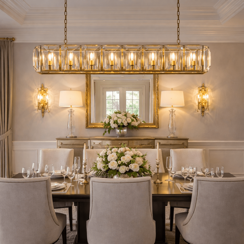Marlow Crystal Rectangular Chandelier